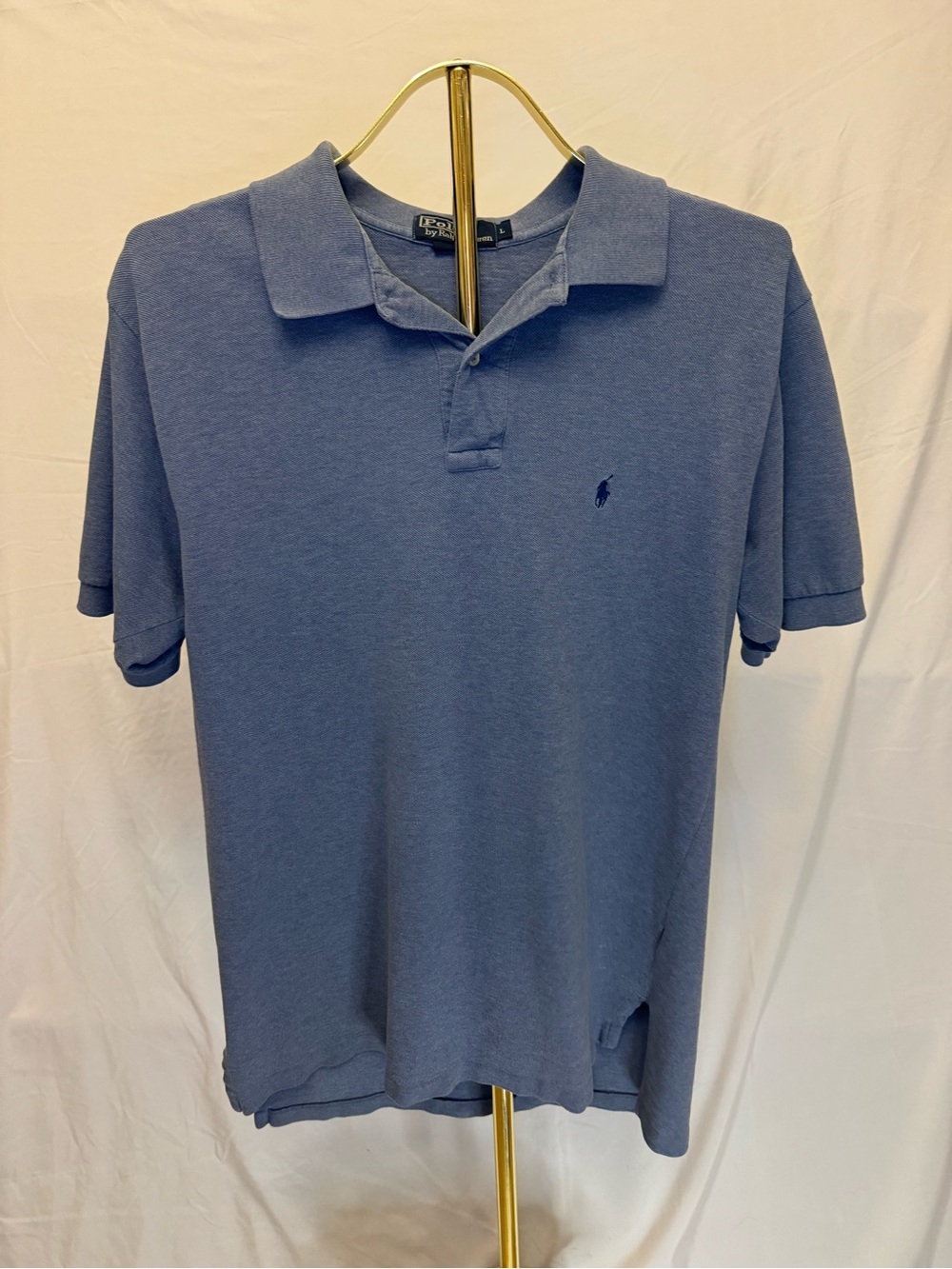 Ralph Lauren Men's Slate Blue Polo Shirt with Signature Pony. (148)
